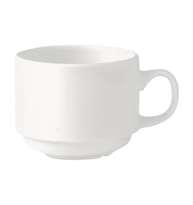 Steelite Simplicity White Cup Stkg S.Line 10cl 3 1/2oz 36 Pack