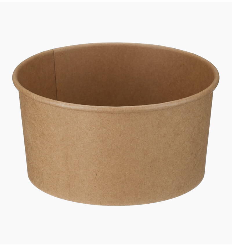 Round Kraft Takeaway Containers 149mm Wide 1000ml 300 Pack
