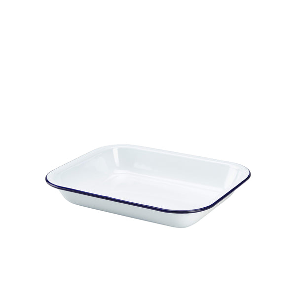 Enamel Baking Tray 28 x 23 x 4.5cm 6 Pack