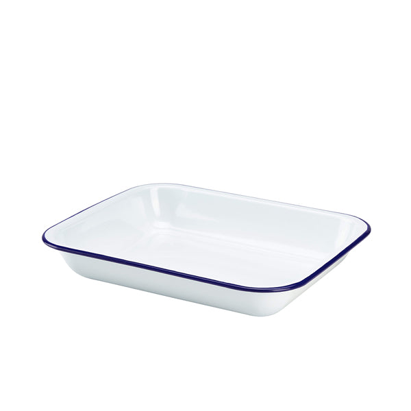 Enamel Baking Tray 31 x 25 x 5cm 6 Pack