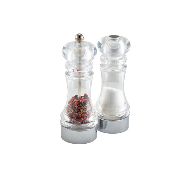 GenWare Clear Pepper Grinder & Salt Shaker Set 6 Pack