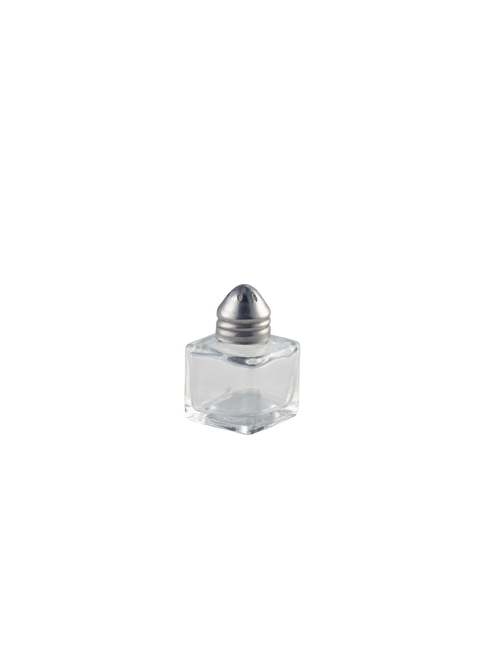 Individual Glass Pepper Pot 30 x 30 x 50mm 48 Pack