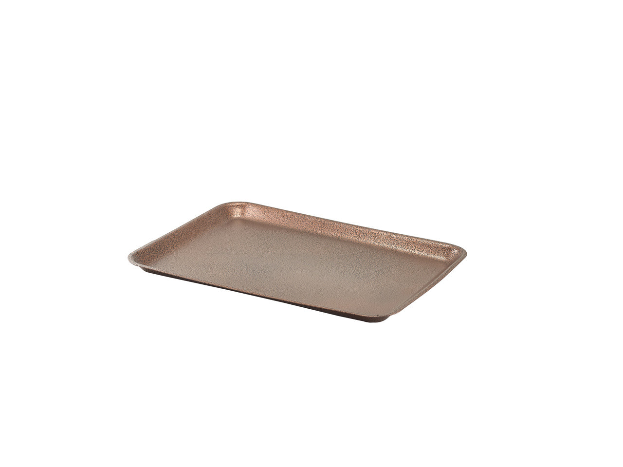 Galvanised Steel Tray 31.5x21.5x2cm Hammered Copper 12 Pack