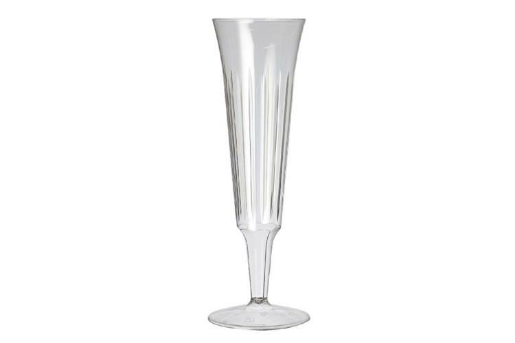 10 Pack Disposable Recyclable PP 135ml Champagne Flutes
