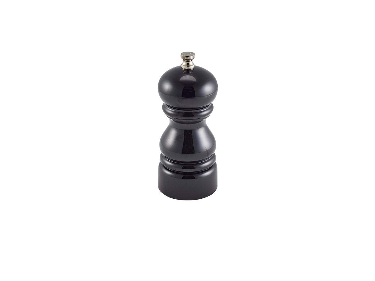 Genware Salt Or Pepper Grinder Black 12.7cm 6 Pack