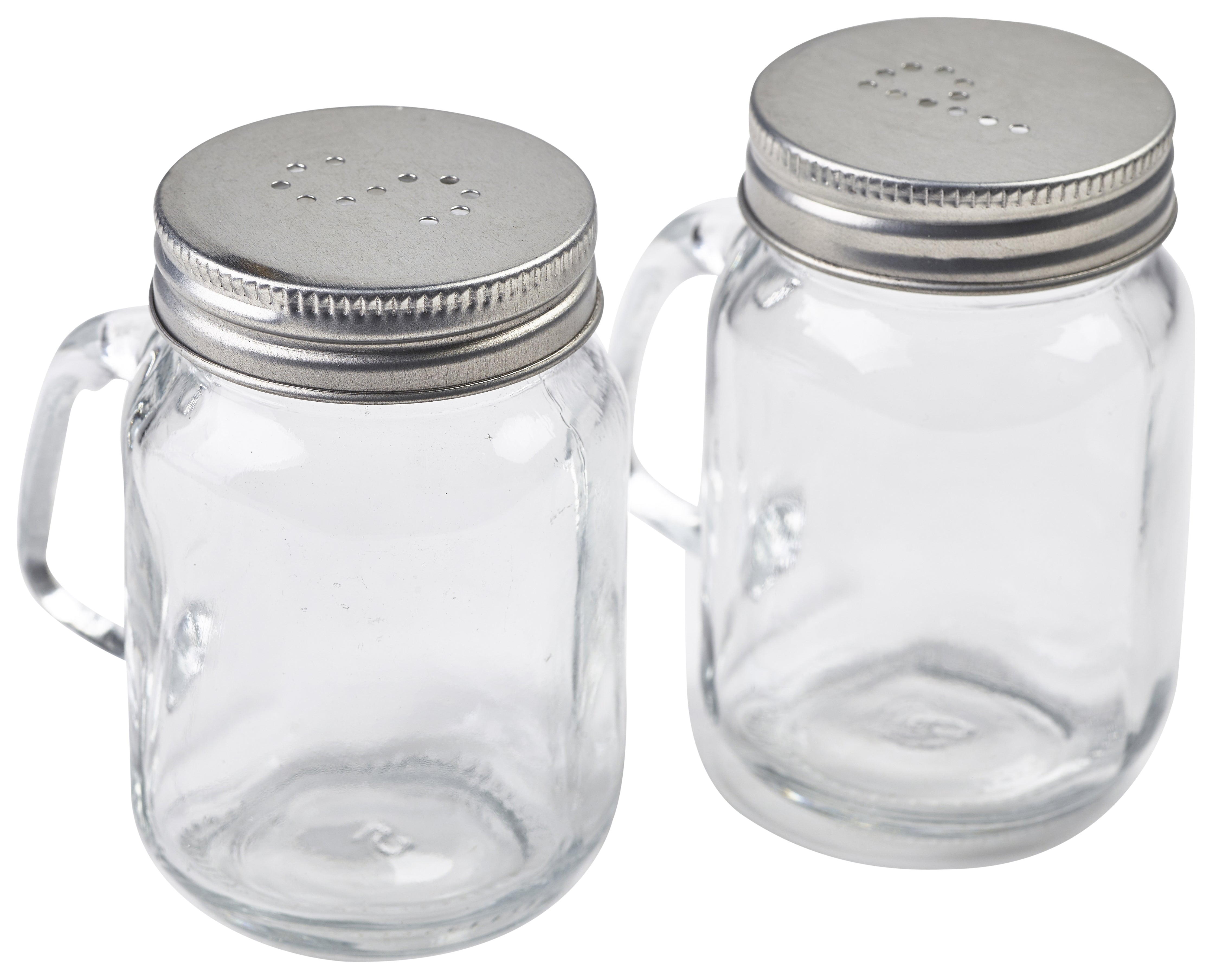 Mason Jar Salt & Pepper Shaker Set 3 Pack