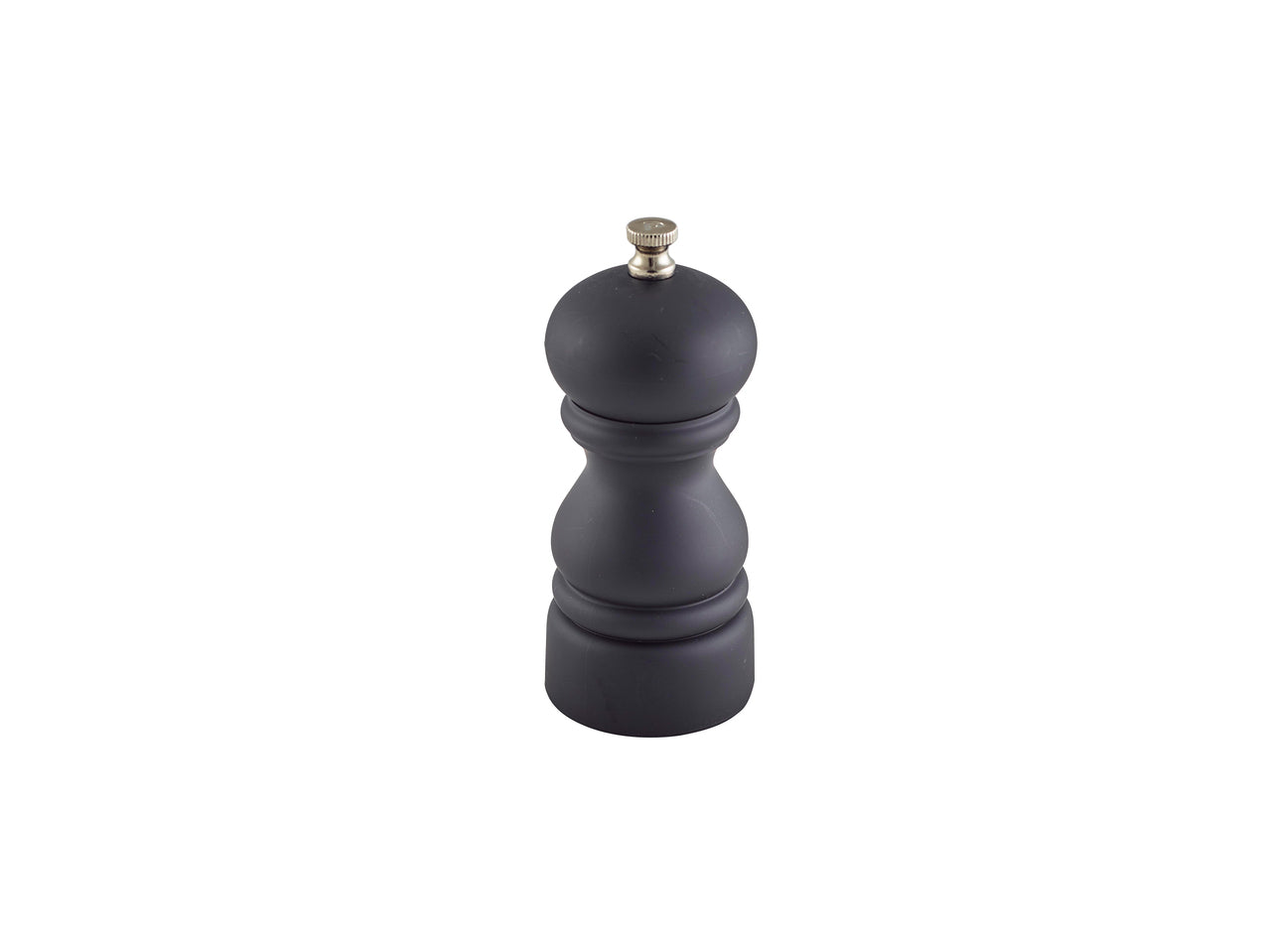 Genware Salt Or Pepper Grinder Matt Black 12.7cm 6 Pack