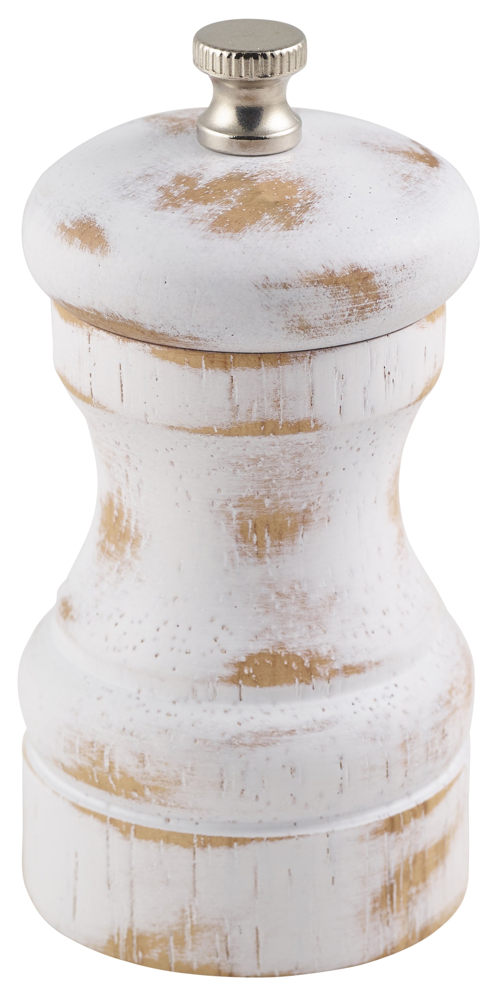 White Wash Salt/Pepper Grinder 10cm 6 Pack