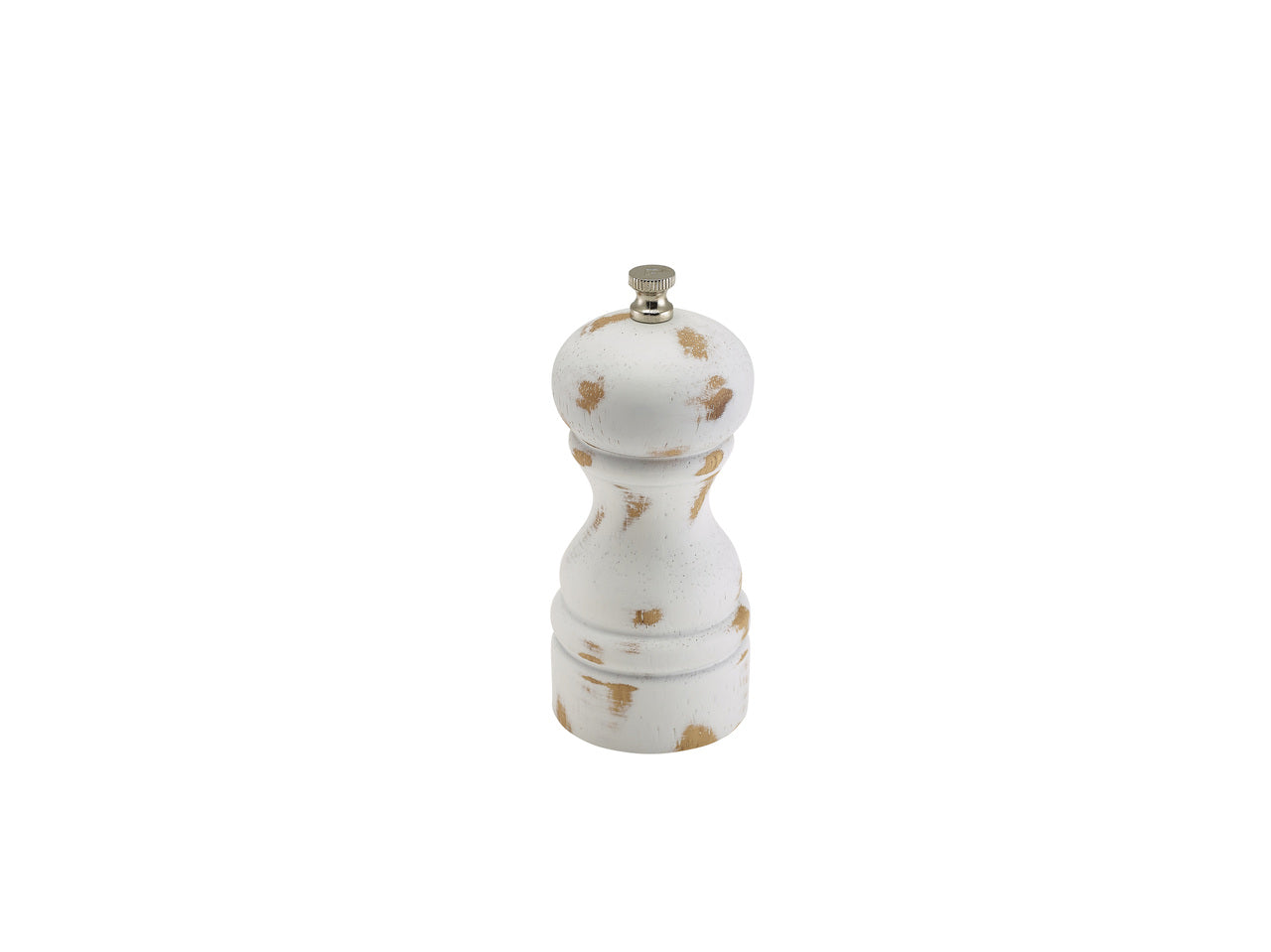 White Wash Salt/Pepper Grinder 13cm 6 Pack