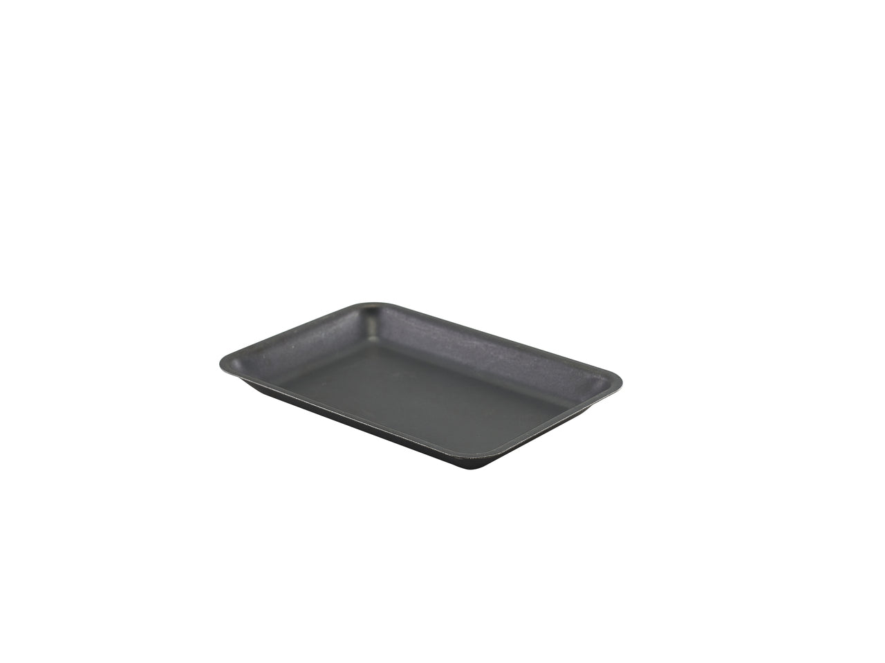 GenWare Black Vintage Steel Tray 20 x 14cm 24 Pack