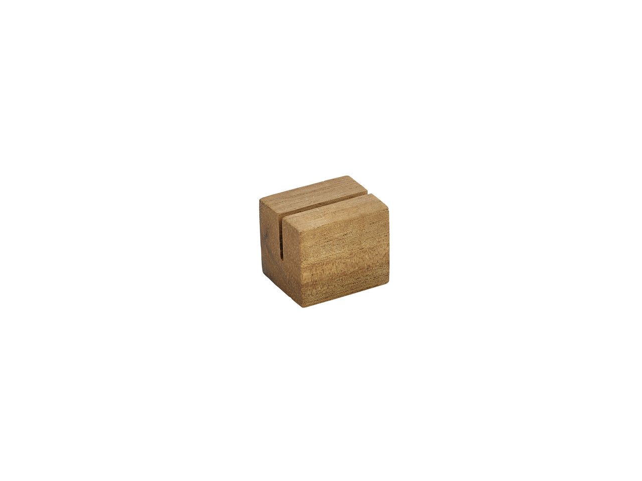 Acacia Wood Sign Holder 3 x 2.5 x 2.5cm 12 Pack