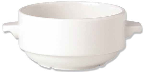 Steelite Simplicity White Soup Cup Stkg Lug 28.5cl 10oz 36 Pack