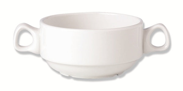 Steelite Simplicity White Soup Cup Stkg Hdl 28.5cl 10oz 36 Pack