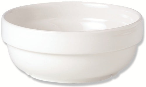 Steelite Simplicity White Bowl Stkg L/S 21cm 8 1/4" 193.25cl 68oz 12 Pack