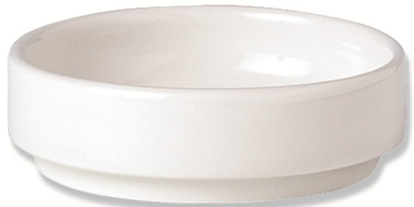 Steelite Simplicity White Tray Round Stkg 10.25cm 4" 12 Pack