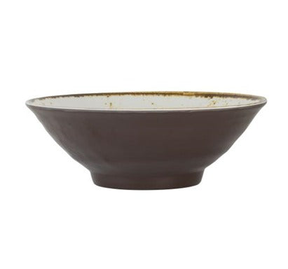 Steelite Craft White Dinnerware Bowl Two Tone Matte Brown 21.3cm 120cl (8 3/8" 40.57oz) 6 Pack