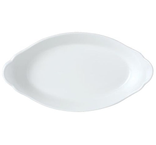 Steelite Simplicity White Oval No3 Eared Dish 30.5 X 17cm 12" X 6 3/4" 12 Pack