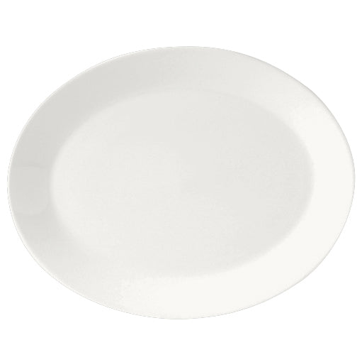 Steelite Monaco White Oval Coupe Plate 20.25cm 8" 24 Pack