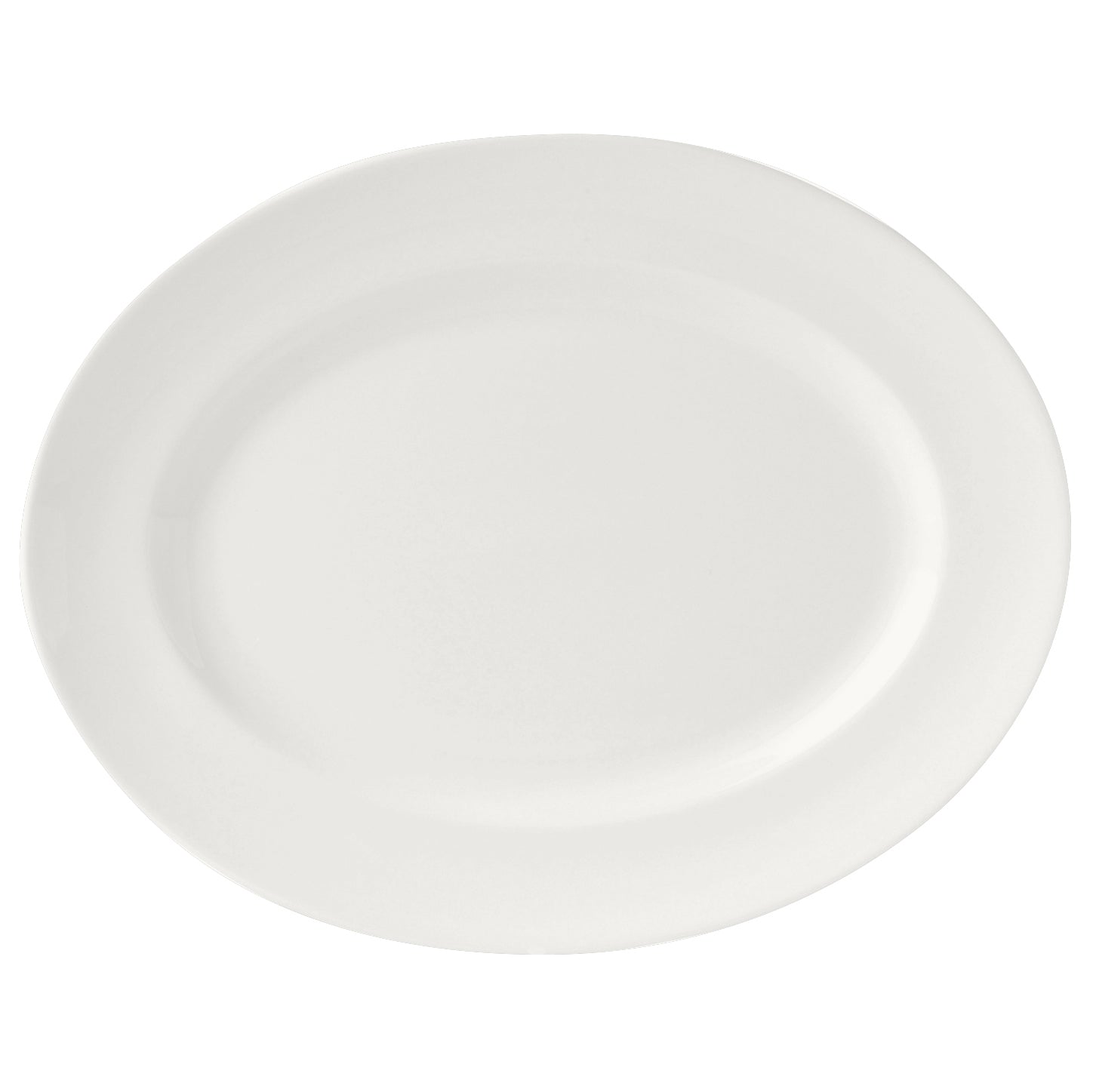 Steelite Monaco White Oval Vogue Plate 33cm 13" 12 Pack