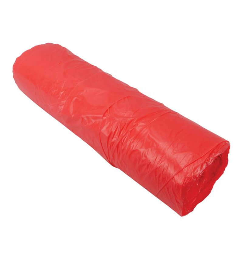 Red Disposable Polythene Apron On A Roll 200 Aprons