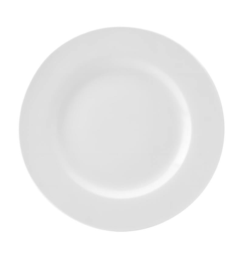 Utopia Pure White Wide Rim Plate 6.75 Inch 17cm 24 Pack