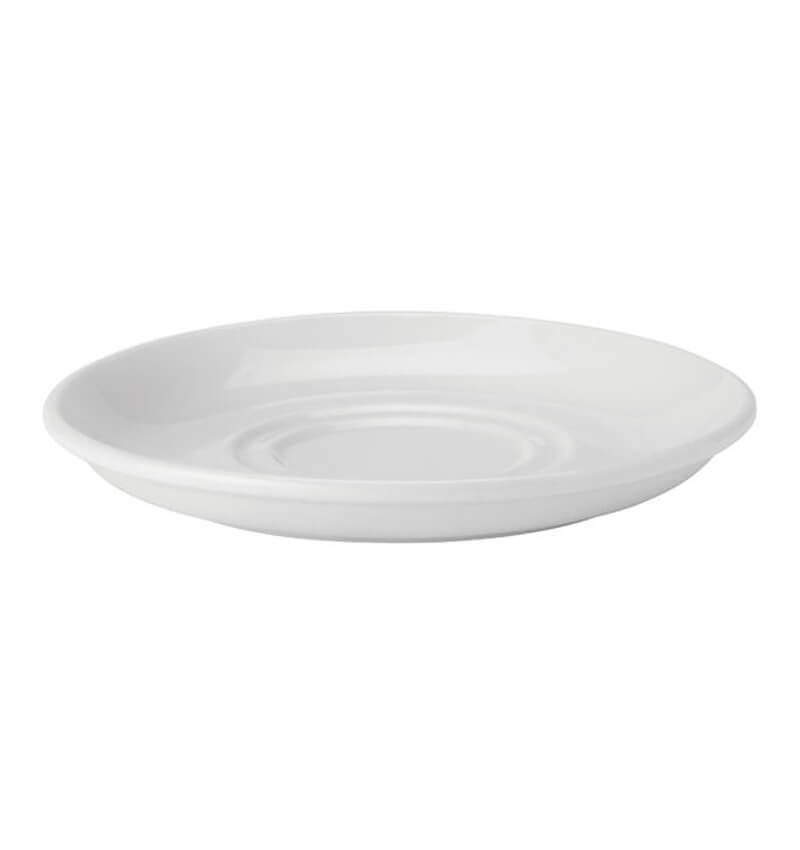 Utopia Pure White Double Well Saucer 6 Inch 15cm 24 Pack