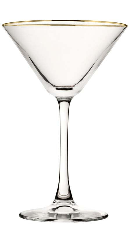 Utopia Enoteca Martini Gold Rim 7.5oz/22cl 6 Pack