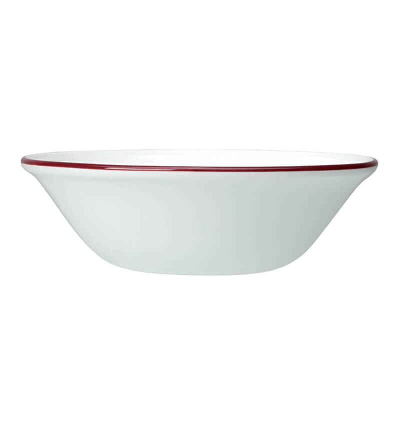 Steelite Bead Maroon Band Oatmeal Bowl 16.5cm (6 1/2") 12 Pack