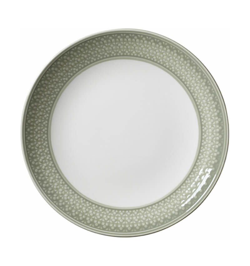 Steelite Bead Sage Plate Coupe 28.5cm (11 1/4) Accent 6 Pack