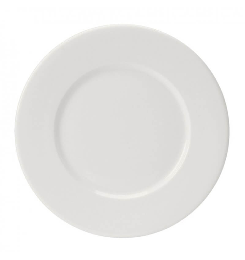 Steelite Monaco White Plate Wide Rim 16cm 6 1/4" 36 Pack