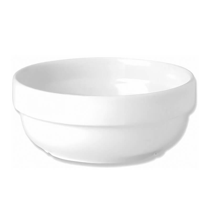 Steelite Simplicity White Bowl Stkg L/S 21cm 8 1/4" 193.25cl 68oz 12 Pack