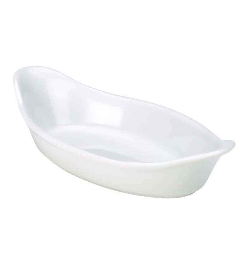 Steelite Simplicity White Oval No3 Eared Dish 30.5 X 17cm 12" X 6 3/4" 12 Pack