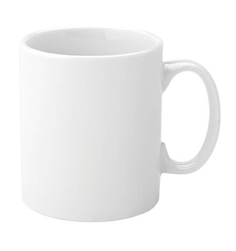 Utopia Pure White Economy Straight-Sided Mug 12oz 12 Pack