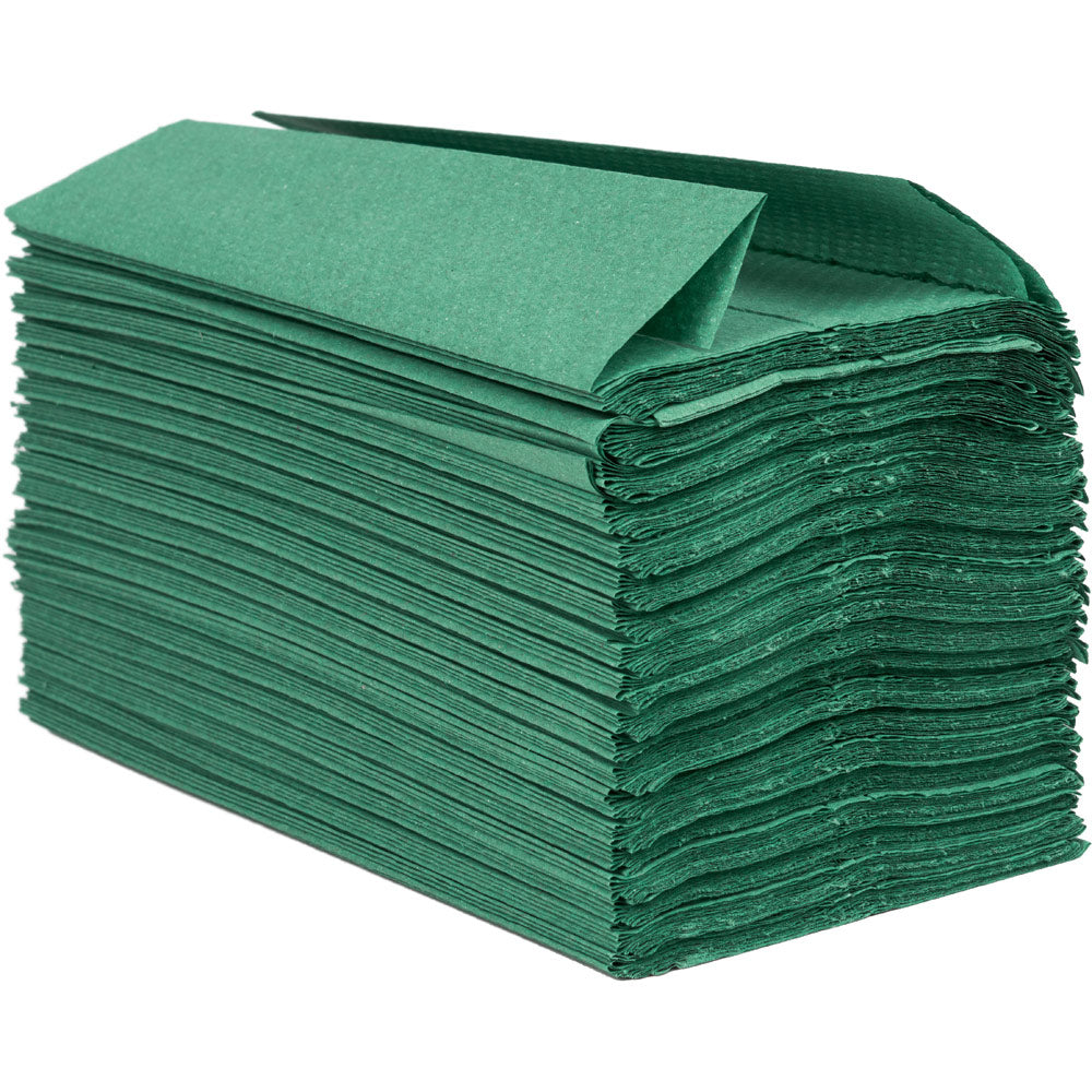 C Fold Green 1 Ply Hand Towel 2880 Pack