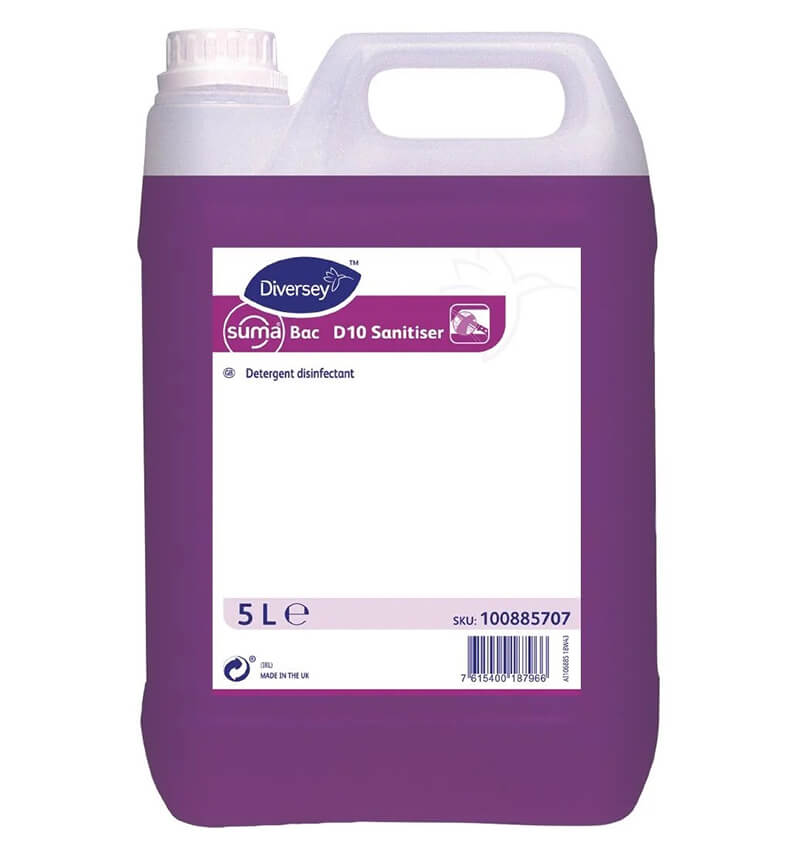 Suma Bac D10 All Purpose Cleaner Sanitiser 5Ltr Concentrate