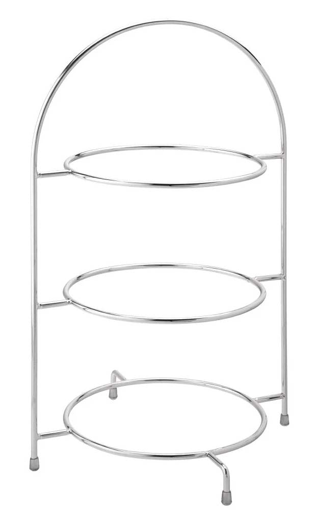 Utopia Chrome Three Tier Cake Stand 270mm DY298