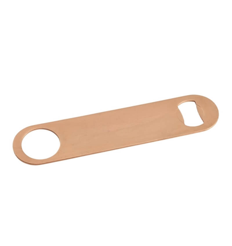 Copper Bar Blade Flat Bottle Opener 7"