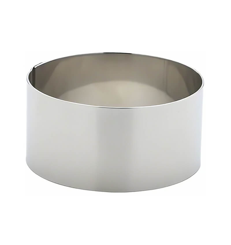 Stainless Steel Mousse Ring 7x3.5cm 12 Pack