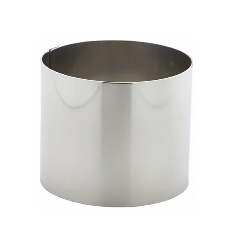 Stainless Steel Mousse Ring 9x6cm 12 Pack