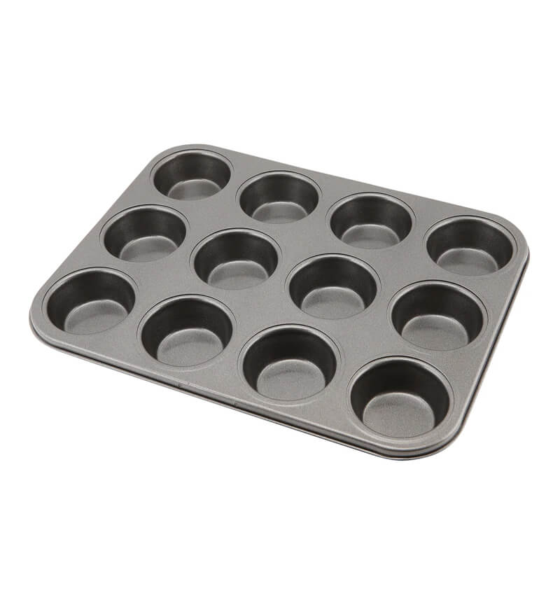 Carbon Steel Non-Stick 12 Cup Muffin Tray