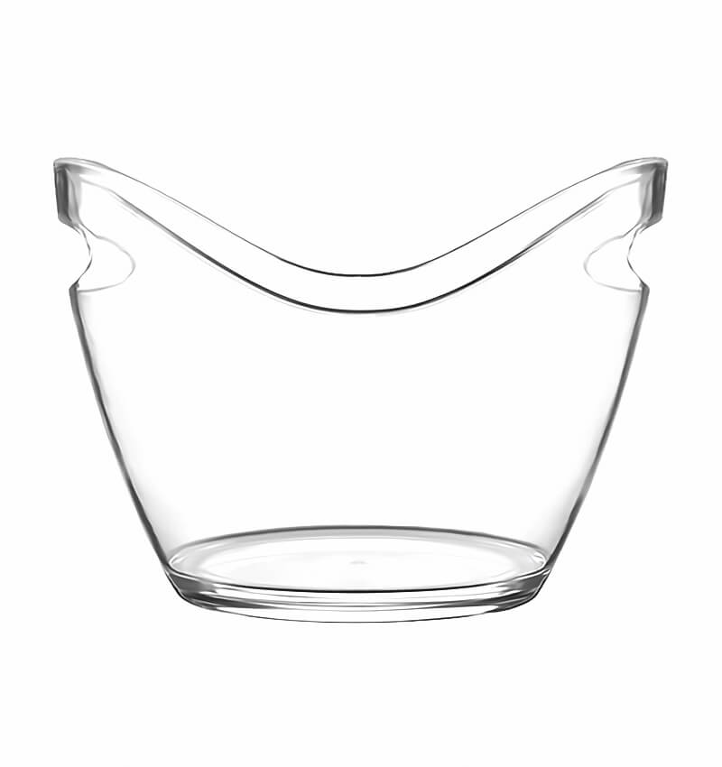 Clear Plastic Champagne Bucket Large