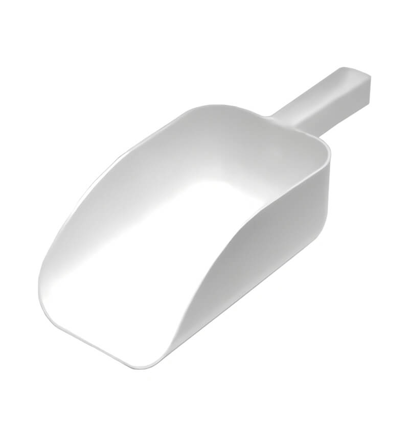 All Purpose White Scoop 9"  2 1/4L Cap