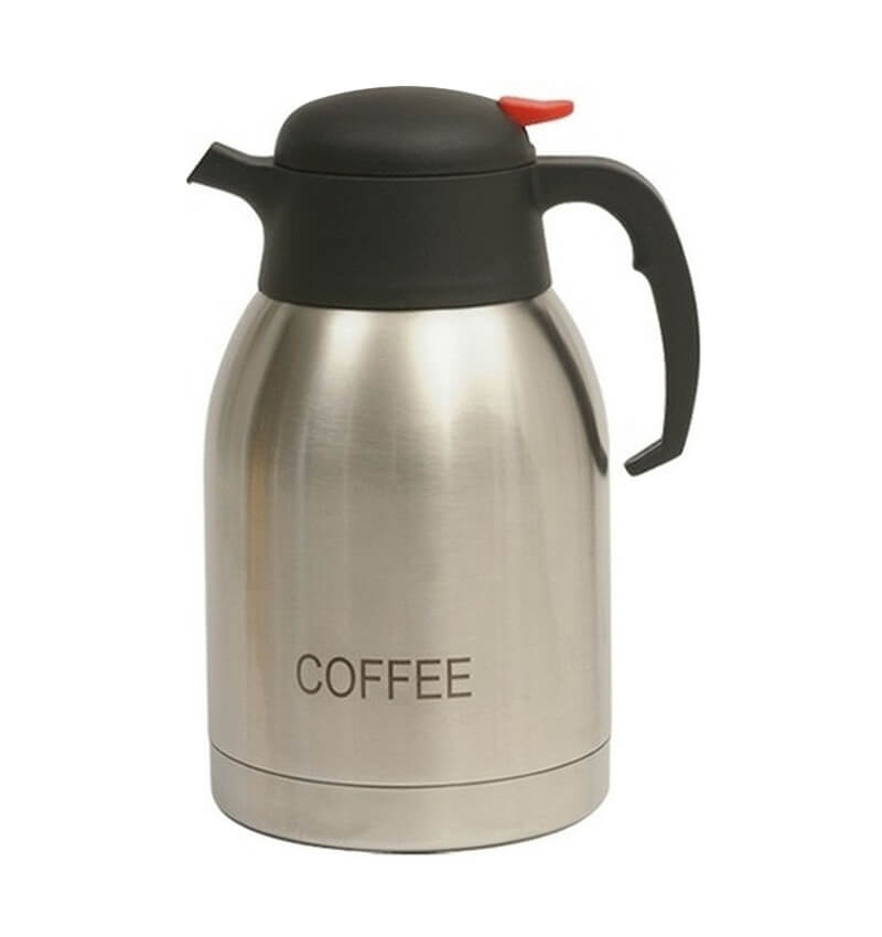 Coffee Inscribed St/St Vacuum Jug 2.0L