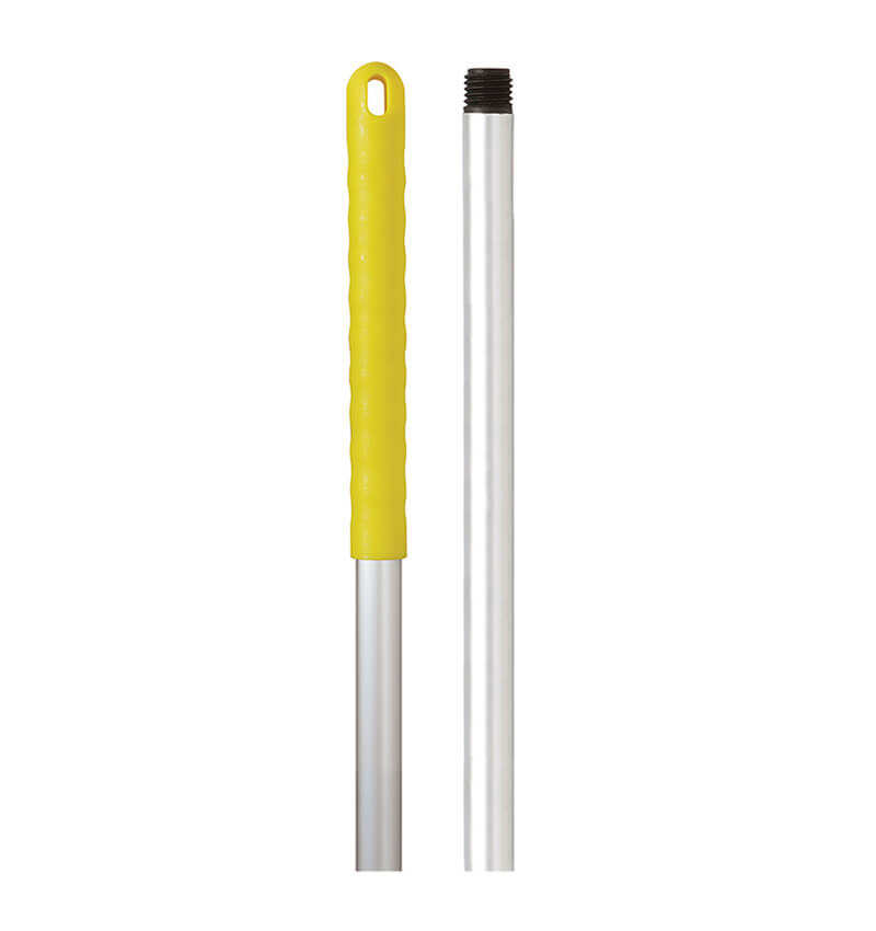 Yellow Steel Broom And Mop Handle 125cm