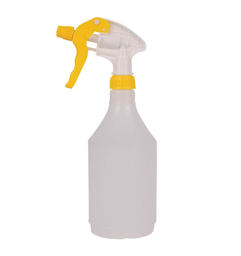 Yellow Coloured Head Empty Trigger Bottle 750ml