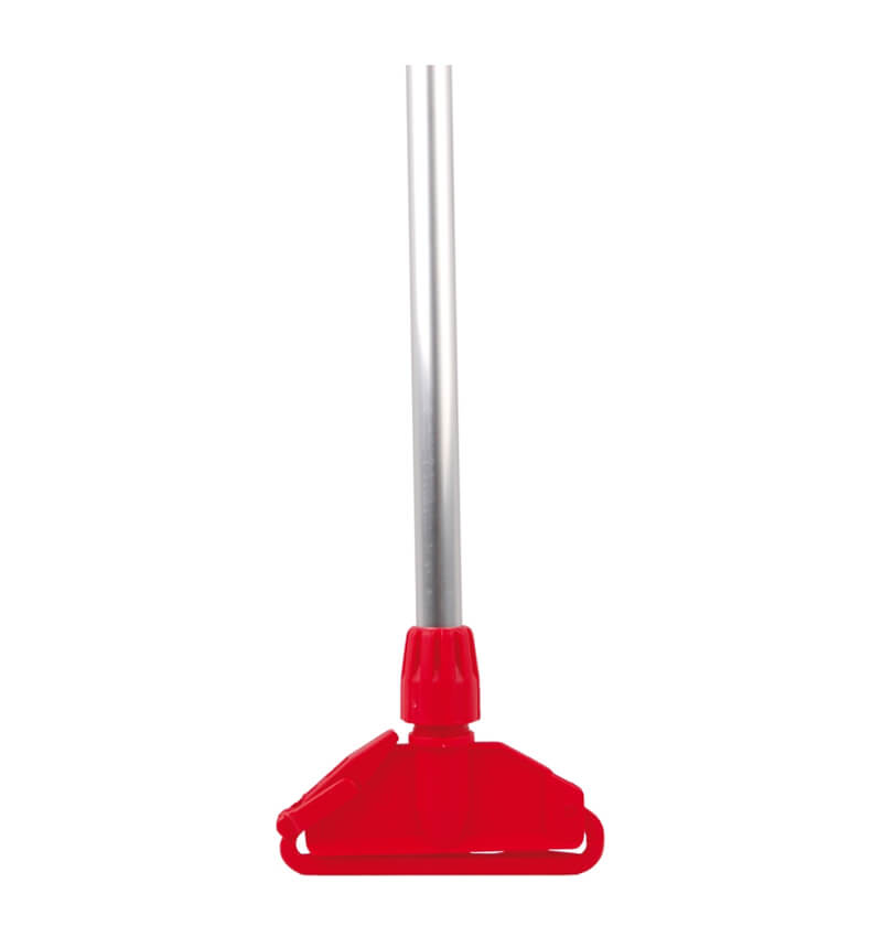 Red Kentucky Coloured Mop Handle And Clip