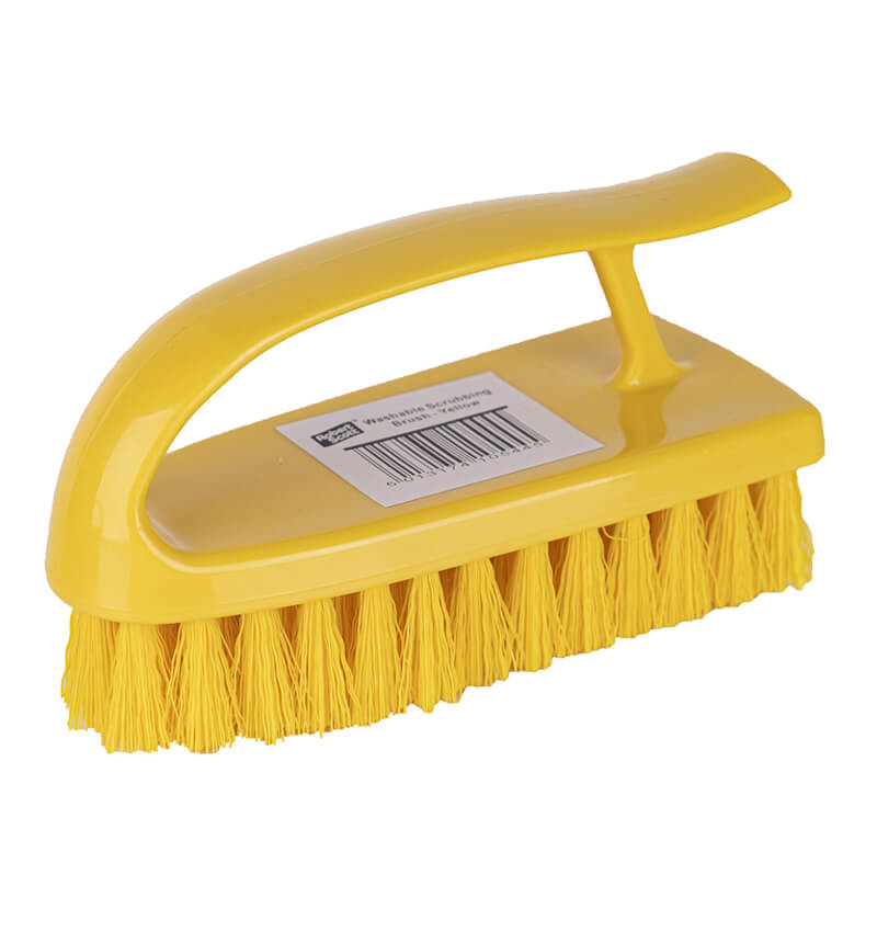 Hand Held Scrubbing Brushes Yellow