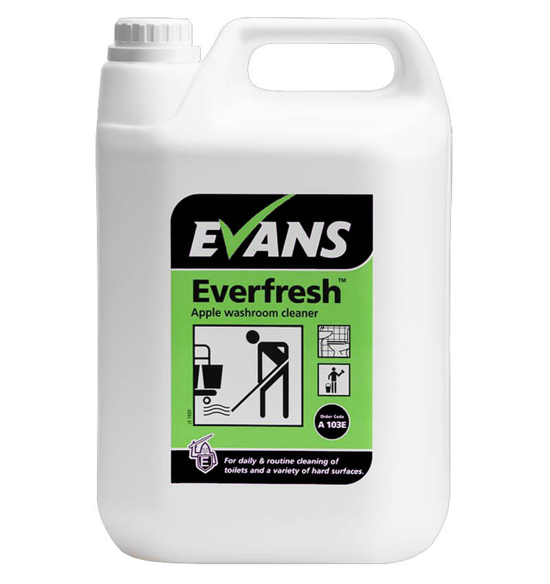 Evans Everfresh Apple Toilet and Washroom Cleaner 5Ltr