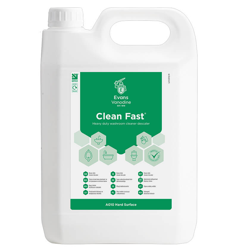 Evans Cleanfast Foaming Washroom Cleaner 5Ltr