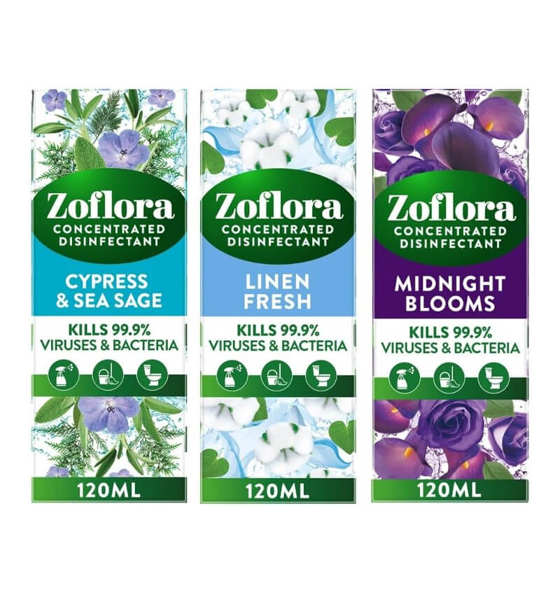 Zoflora Disinfectant Mixed Set 120ml 12 Pack